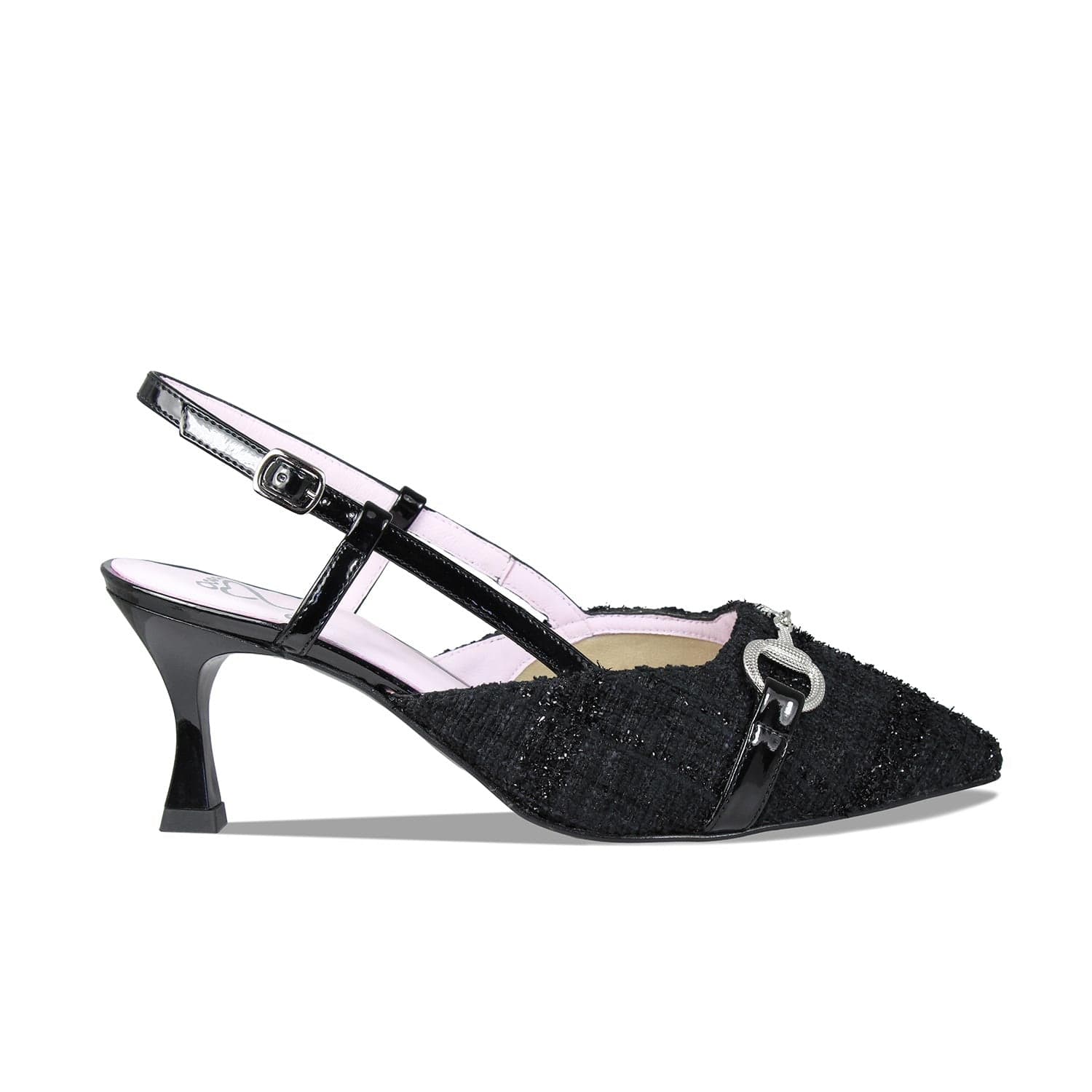 Shoes Addison: Black Tweed & Patent Sole Bliss USA