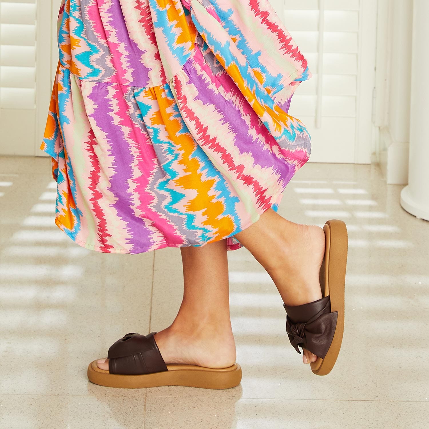 Shoes Bailey: Chocolate Leather Sole Bliss USA