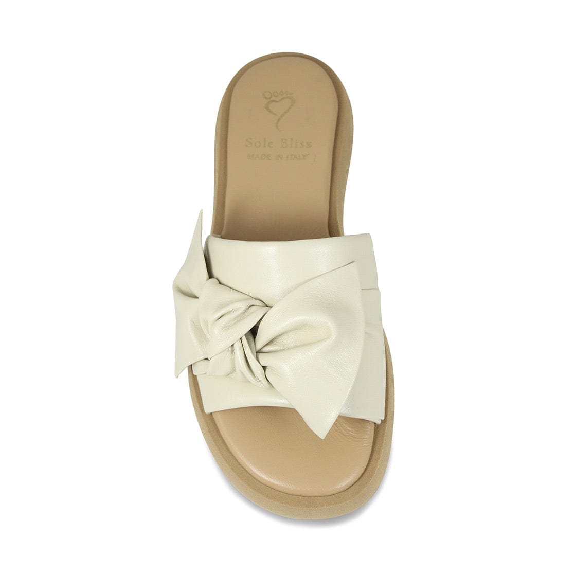 Shoes Bailey: Cream Leather Sole Bliss USA