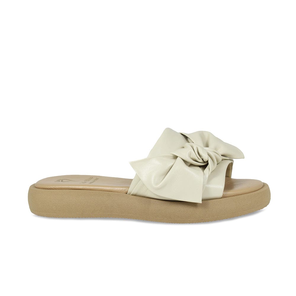 Shoes Bailey: Cream Leather Sole Bliss USA