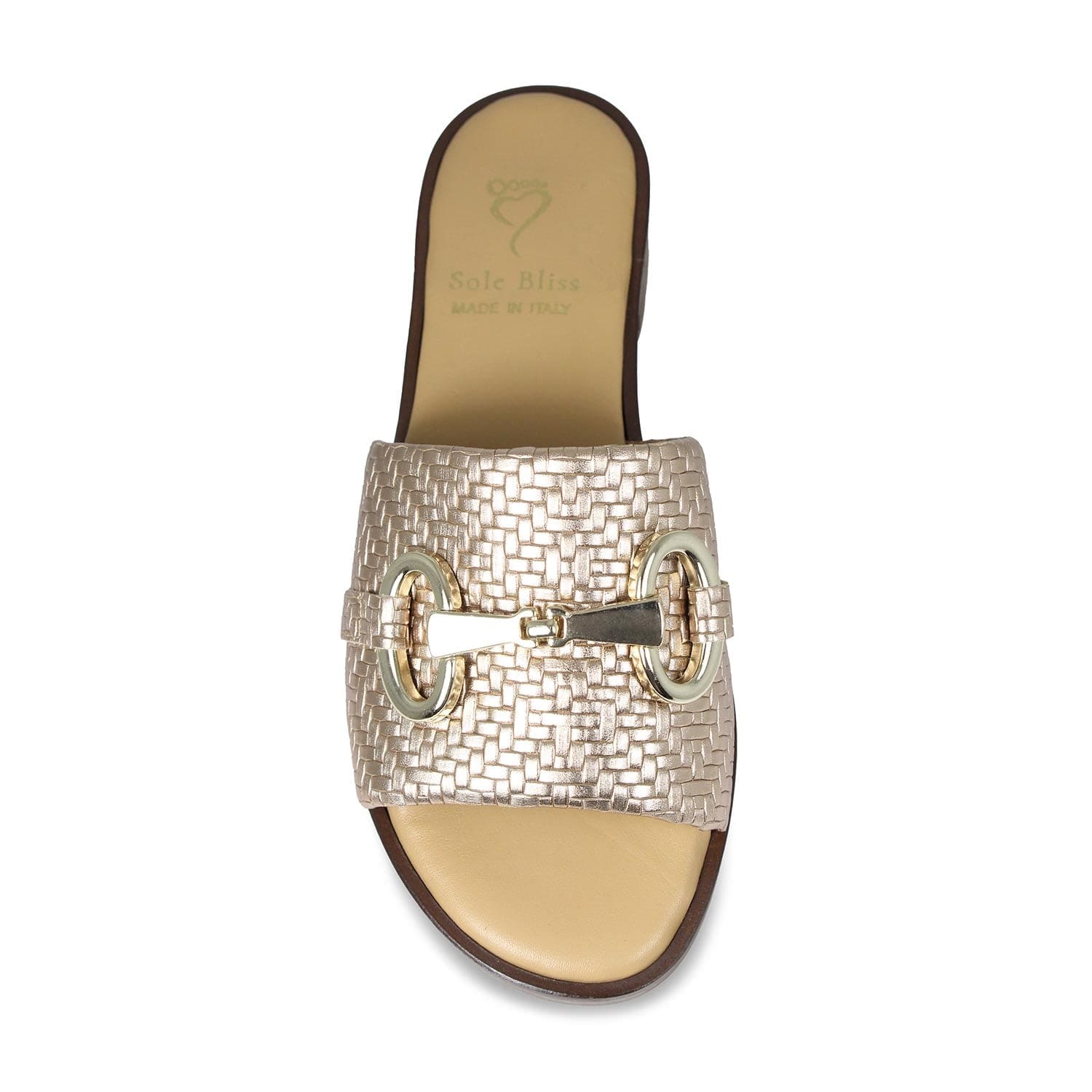 Shoes Bardot: Metallic Weave Leather Sole Bliss USA