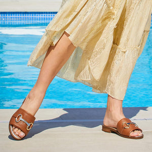 Shoes Bardot: Tan Leather Sole Bliss USA