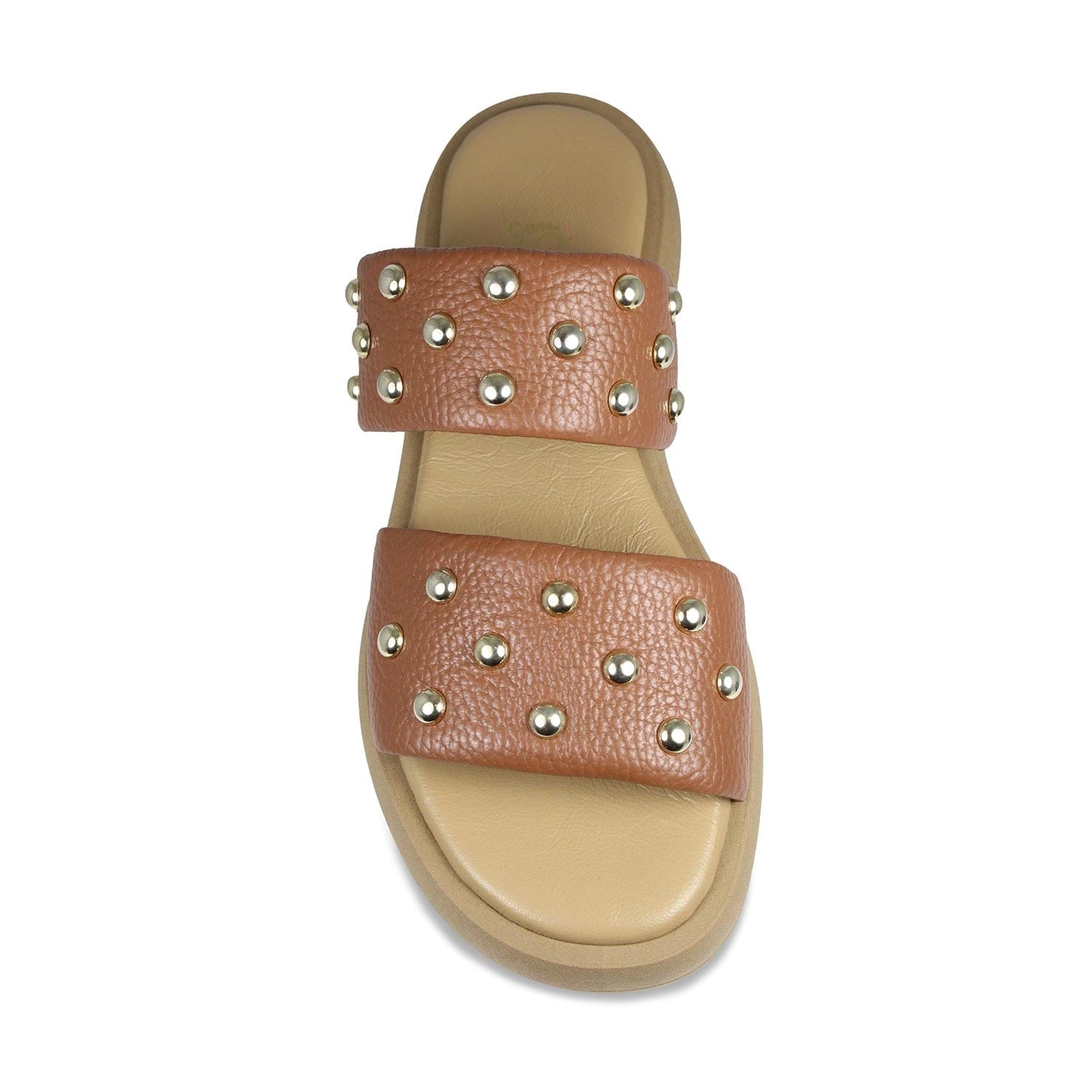 Shoes Bobbi: Tan Leather Sole Bliss USA