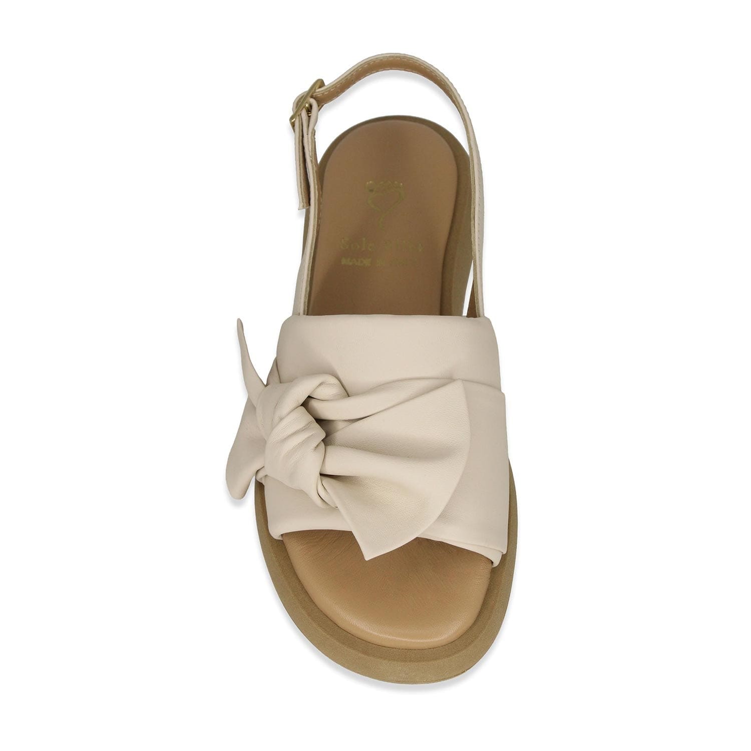 Shoes Bonnie: Cream Leather Sole Bliss USA