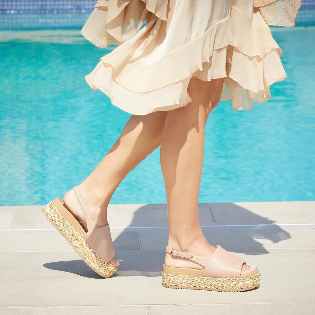 Brandy: Blush Leather - Wide Fit Sandals for Bunions | Sole Bliss USA