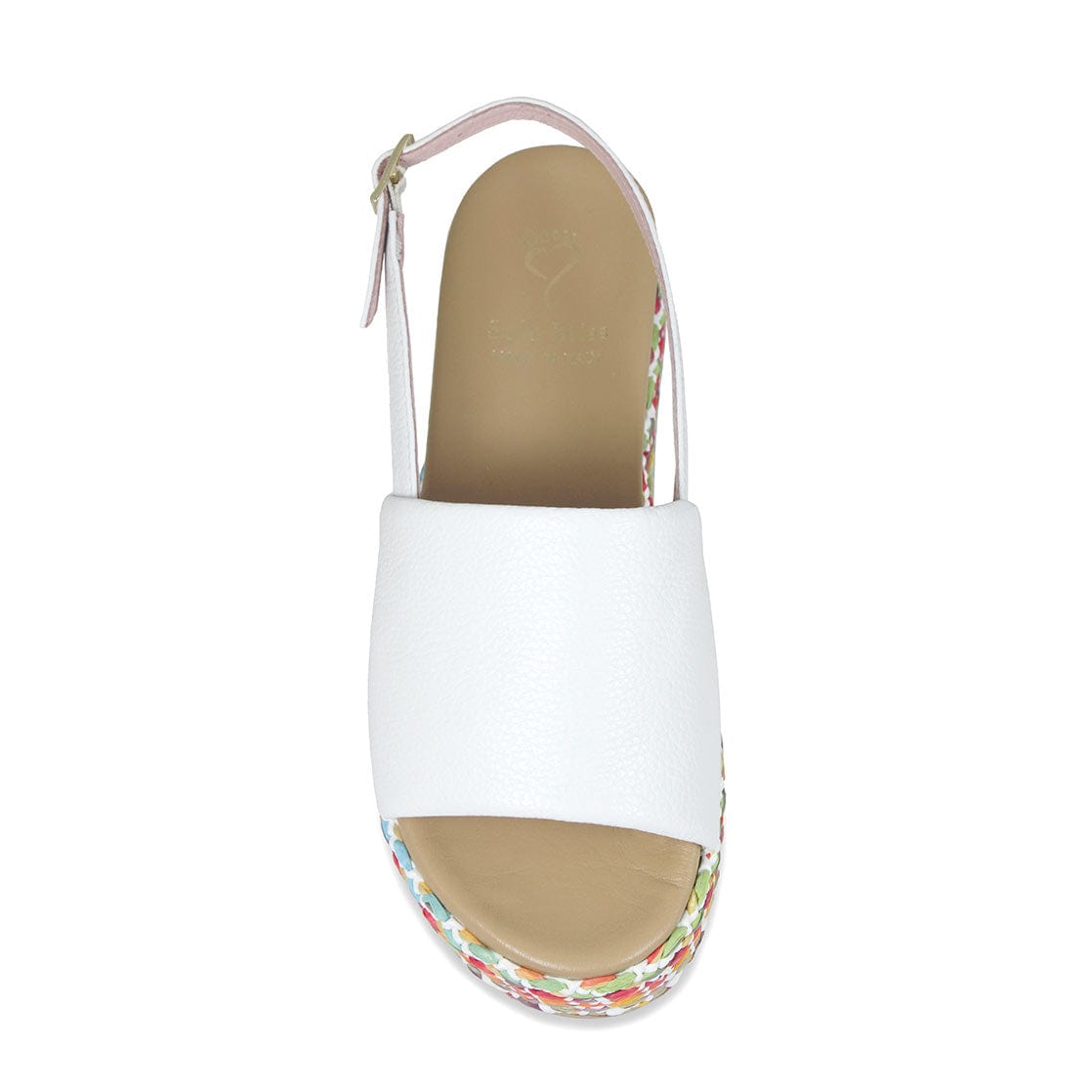 Shoes Brandy: White Leather & Multi Sole Bliss USA