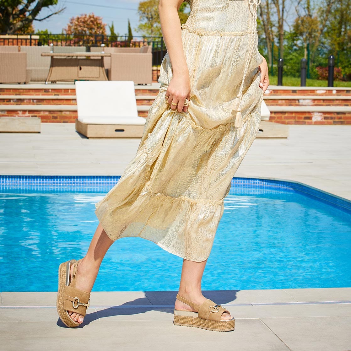 Shoes Bree: Camel Suede Sole Bliss USA