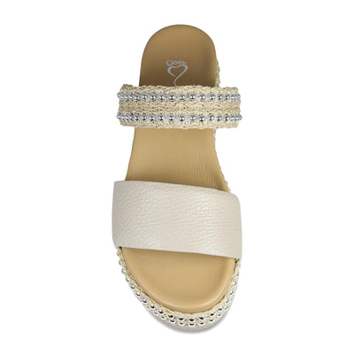 Shoes Brooke: Pale Taupe Leather Sole Bliss USA