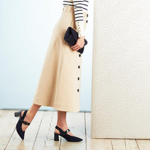 Shoes Corinne: Navy Suede & Patent Sole Bliss USA