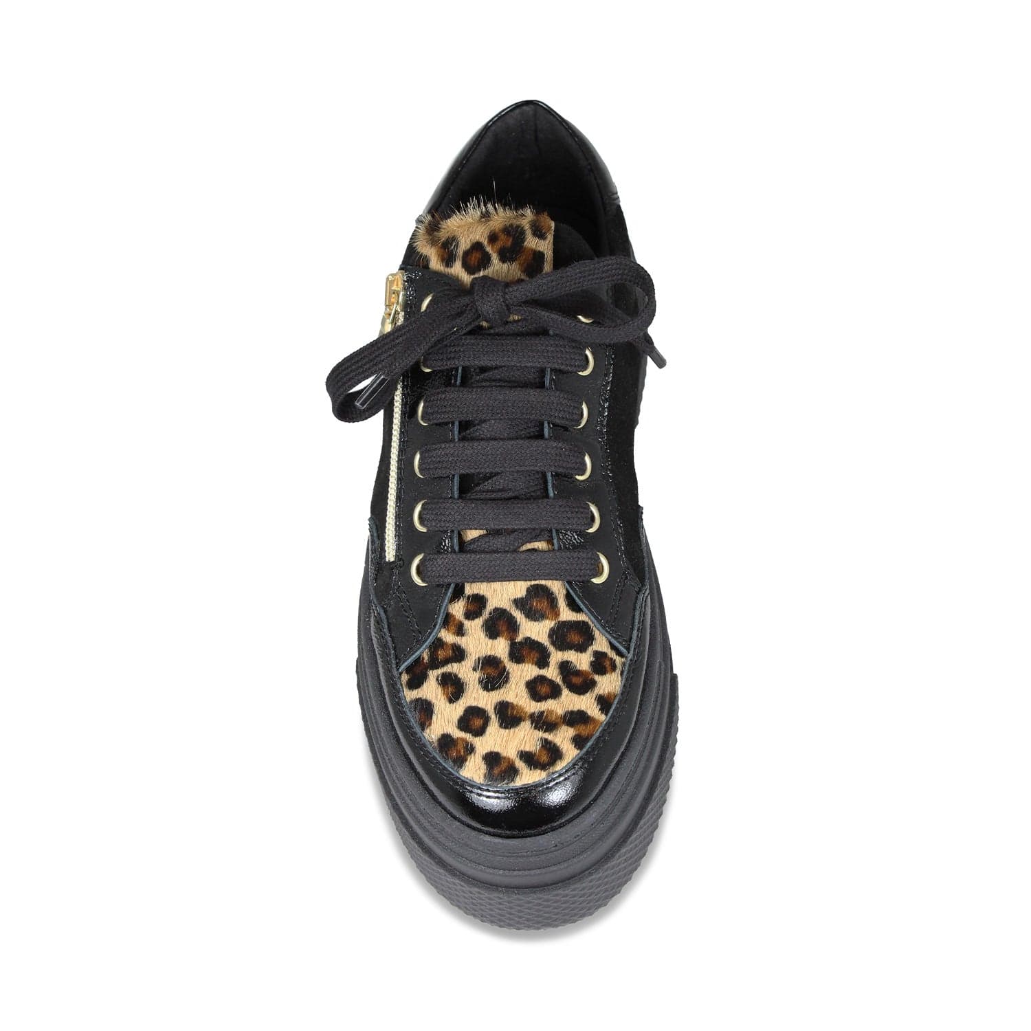 Shoes Denver: Black Patent, Suede & Leopard Sole Bliss USA