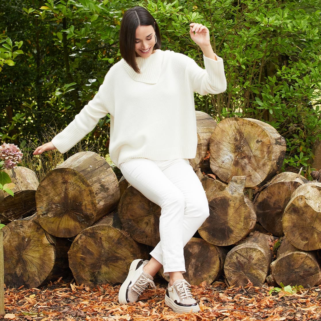 Shoes Denver: Taupe Multi Patent & Wool Lining Sole Bliss USA