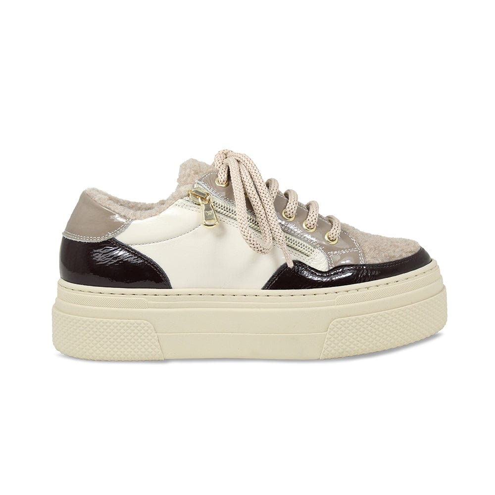 Shoes Denver: Taupe Multi Patent & Wool Lining Sole Bliss USA