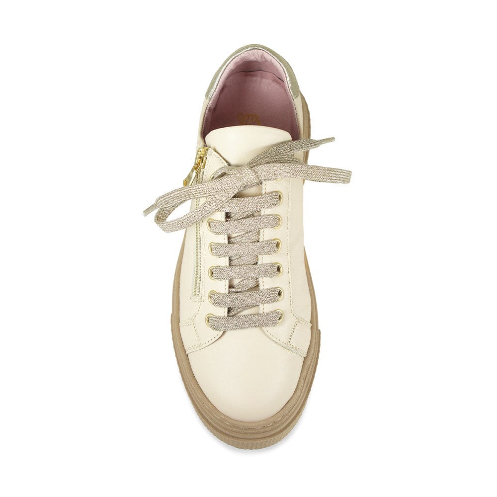 Shoes Diva: Cream Leather Sole Bliss USA