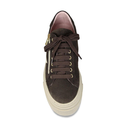 Shoes Diva-Star: Chocolate Suede & Cream Leather Sole Bliss USA