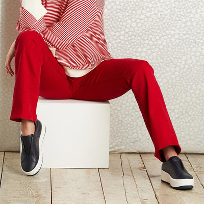 Shoes Drama: Navy Leather Sole Bliss USA