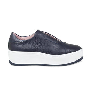 Shoes Drama: Navy Leather Sole Bliss USA