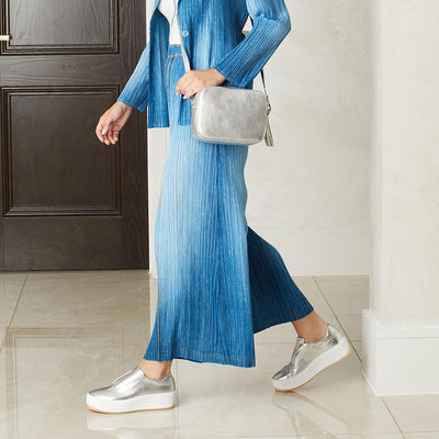 Shoes Drama: Silver Leather Sole Bliss USA