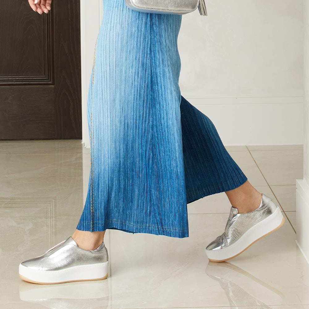 Shoes Drama: Silver Leather Sole Bliss USA