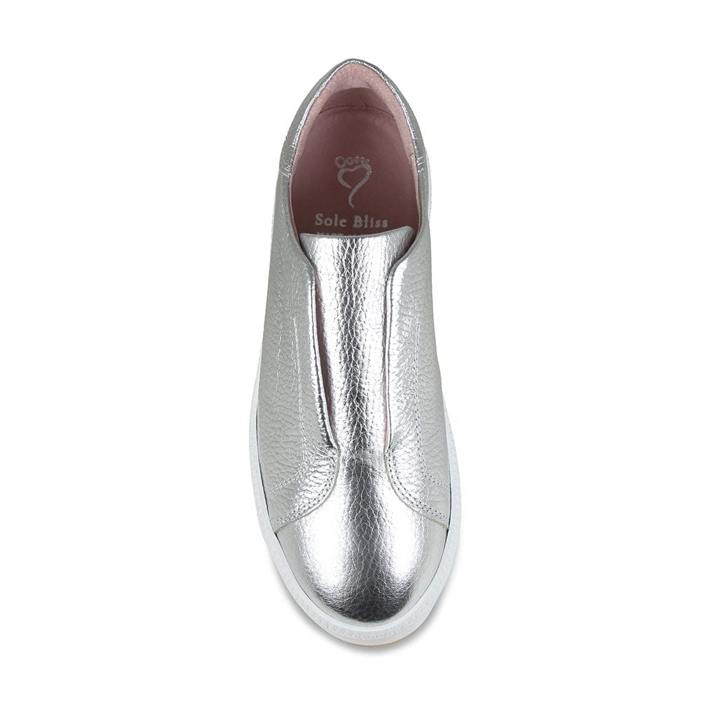 Shoes Drama: Silver Leather Sole Bliss USA