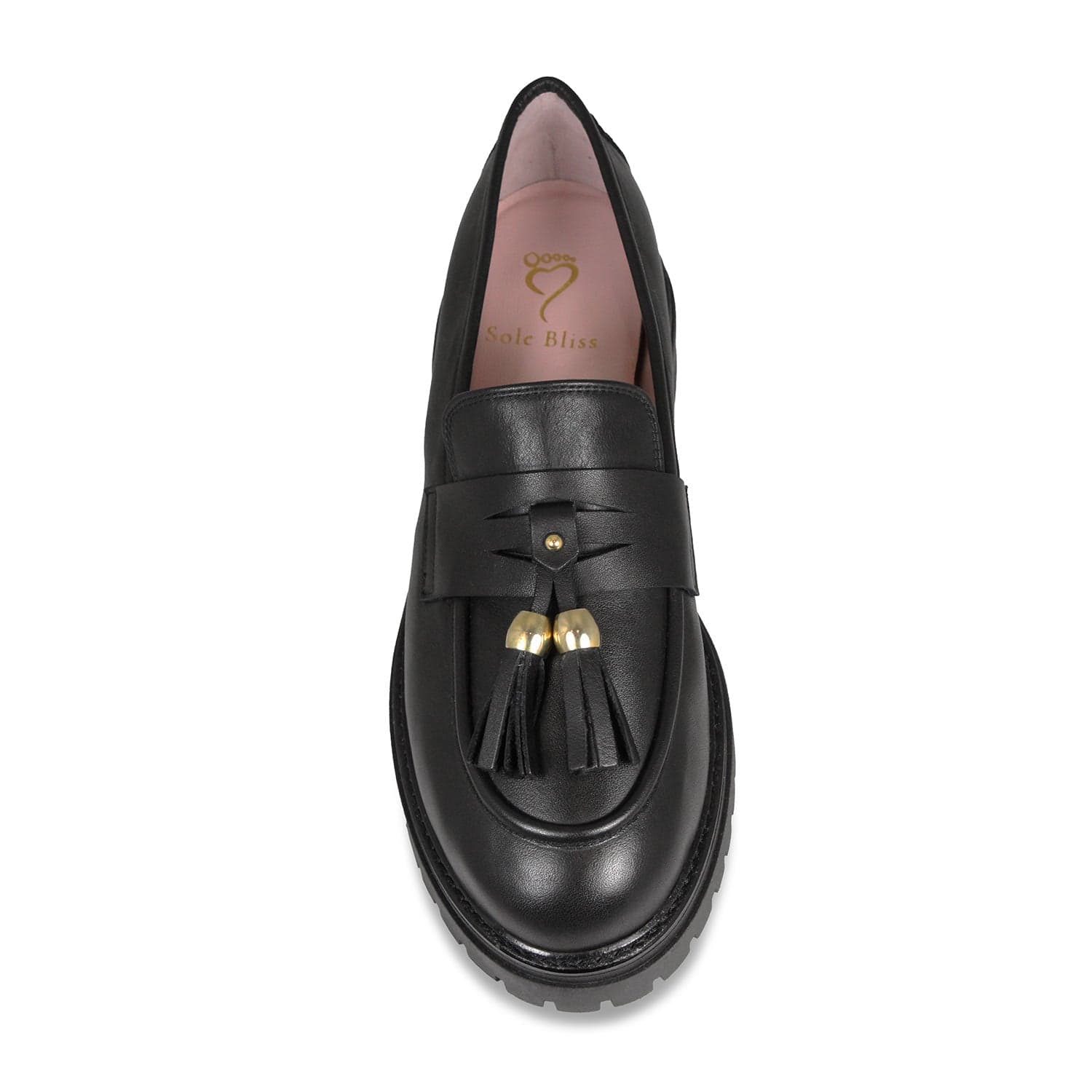 Shoes Fame: Black Leather Sole Bliss USA