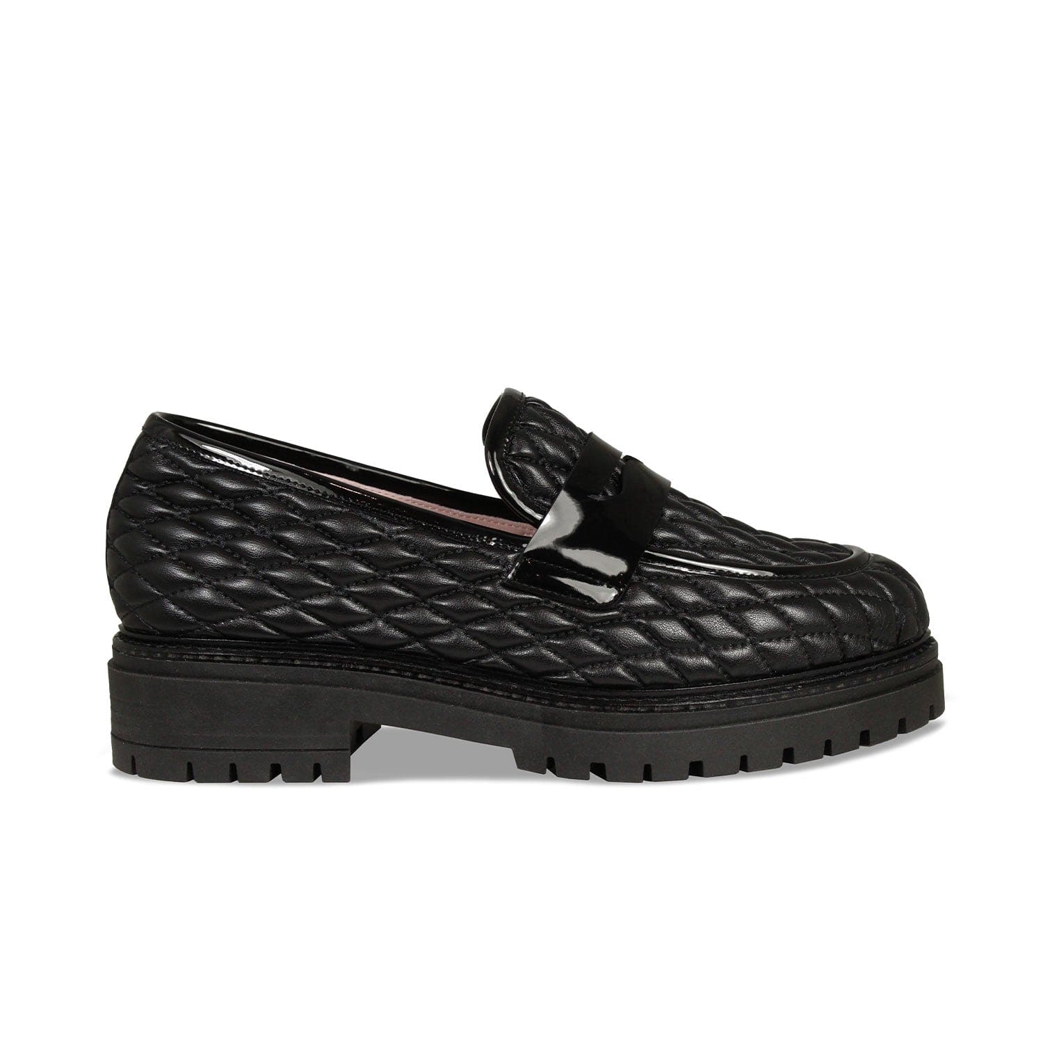 Shoes Fantasy: Black Quilted Leather Sole Bliss USA