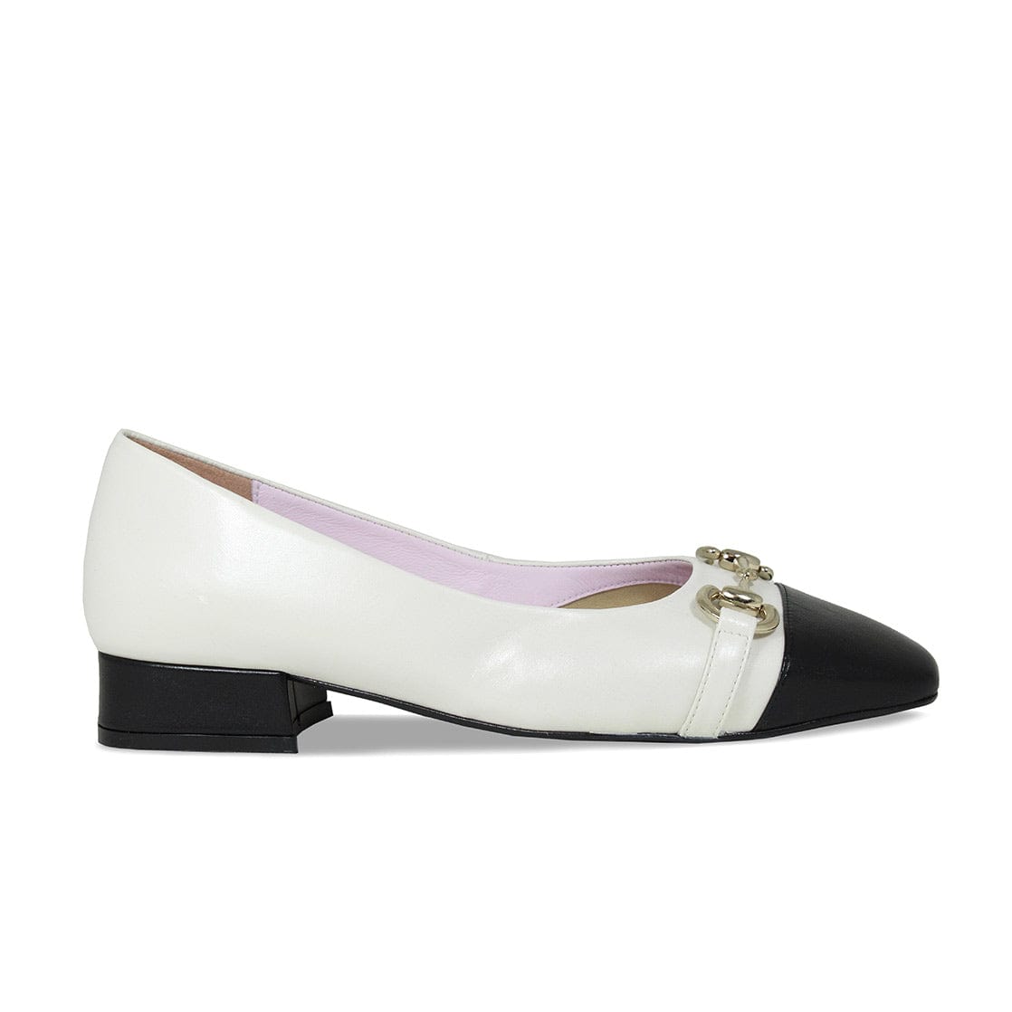 Shoes Felicity: Ivory & Black Leather Sole Bliss USA