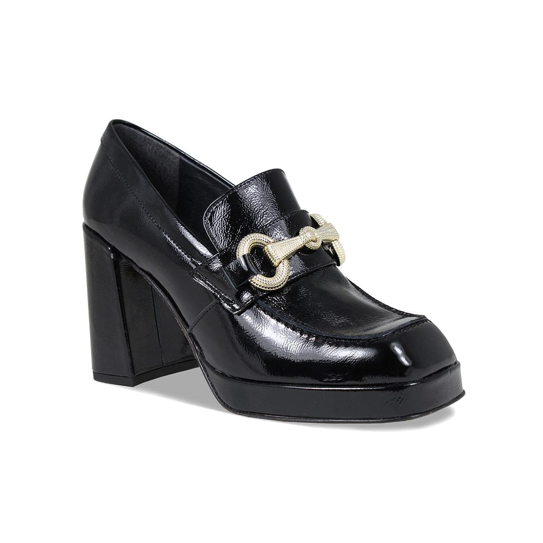 Boots Genevieve: Black Patent Leather Sole Bliss USA