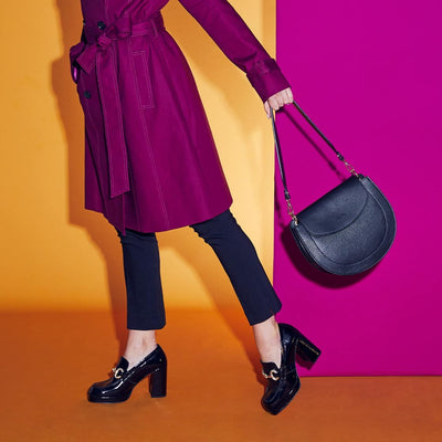 Boots Genevieve: Black Patent Leather Sole Bliss USA