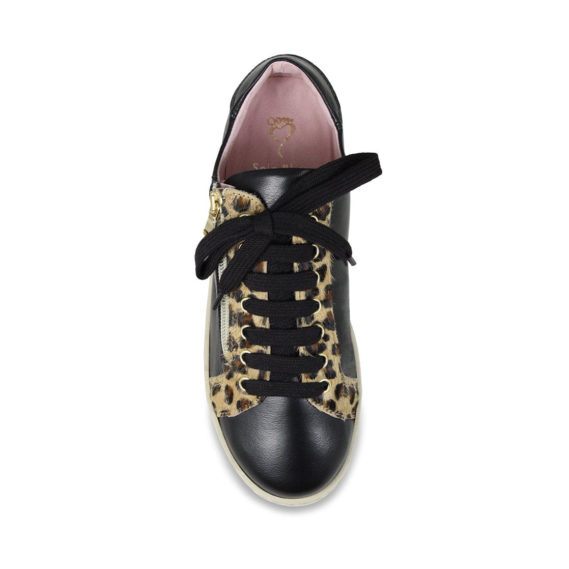 Shoes Hampton: Black Leather & Luxe Leopard Sole Bliss USA