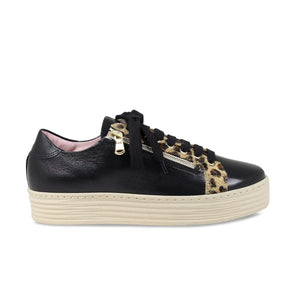 Shoes Hampton: Black Leather & Luxe Leopard Sole Bliss USA