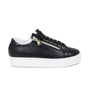 Shoes Harmony: Black Leather & Shearling Sole Bliss USA