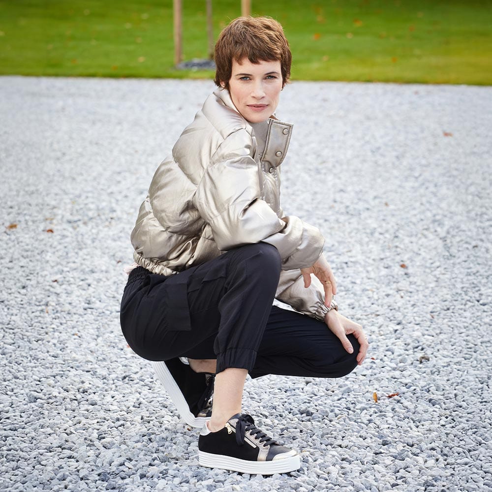 Shoes Hero: Black Leather & Metallic Sole Bliss USA