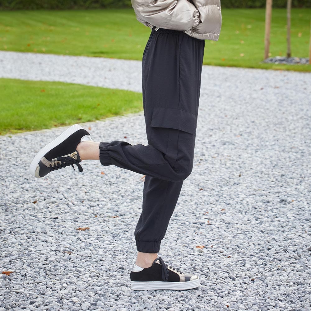 Shoes Hero: Black Leather & Metallic Sole Bliss USA