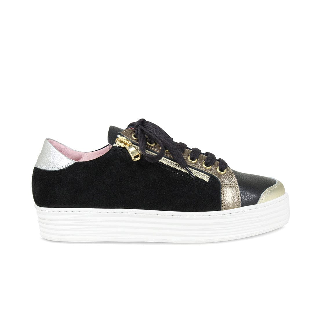 Shoes Hero: Black Leather & Metallic Sole Bliss USA