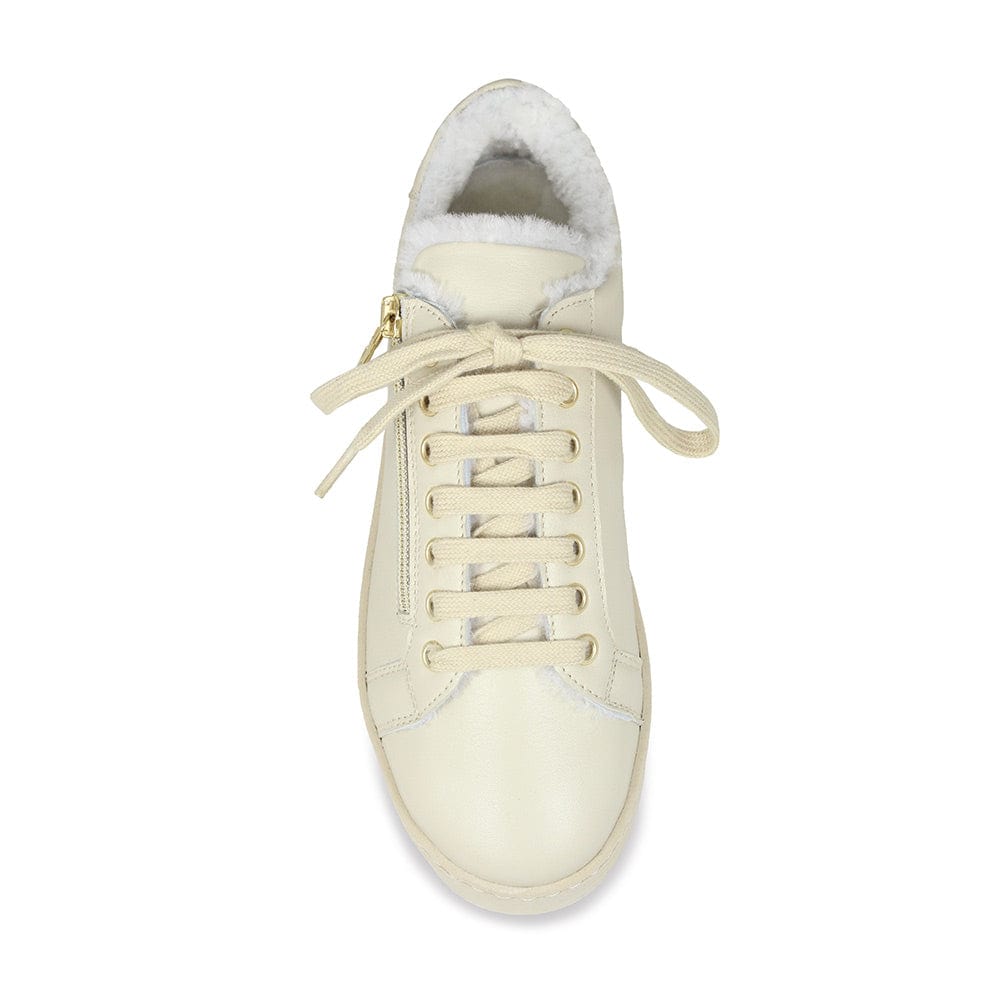 Shoes Honey: Cream Leather & Shearling Sole Bliss USA