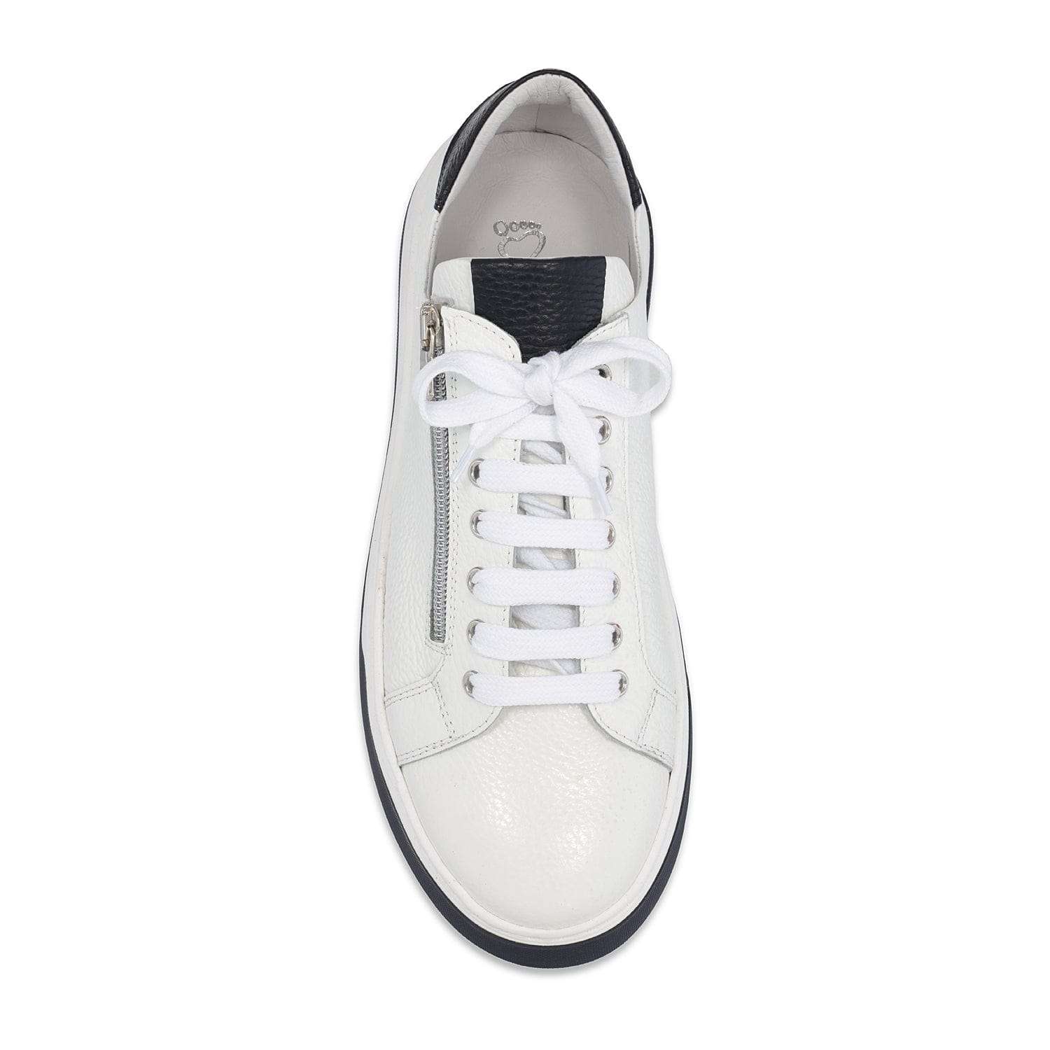 Shoes MEN'S Statement: White Leather & Navy Sole Bliss USA