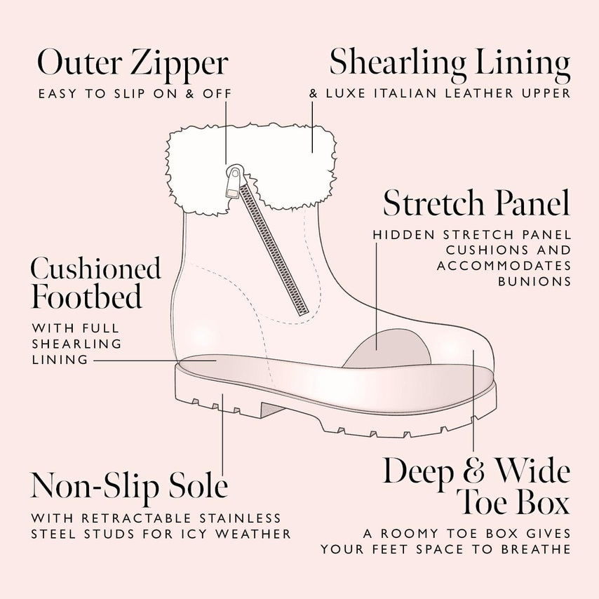 Boots Wonder: Chocolate Brown Leather & Shearling Sole Bliss USA