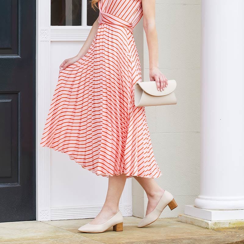 Shoes Ingrid: Cream Leather Sole Bliss USA