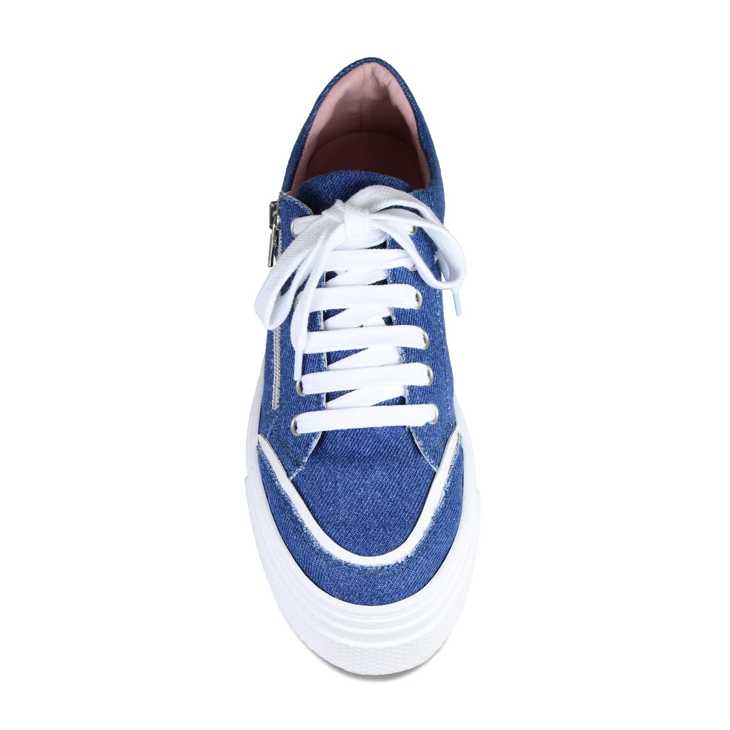 Jazz: Denim & White Leather Shoes Sole Bliss