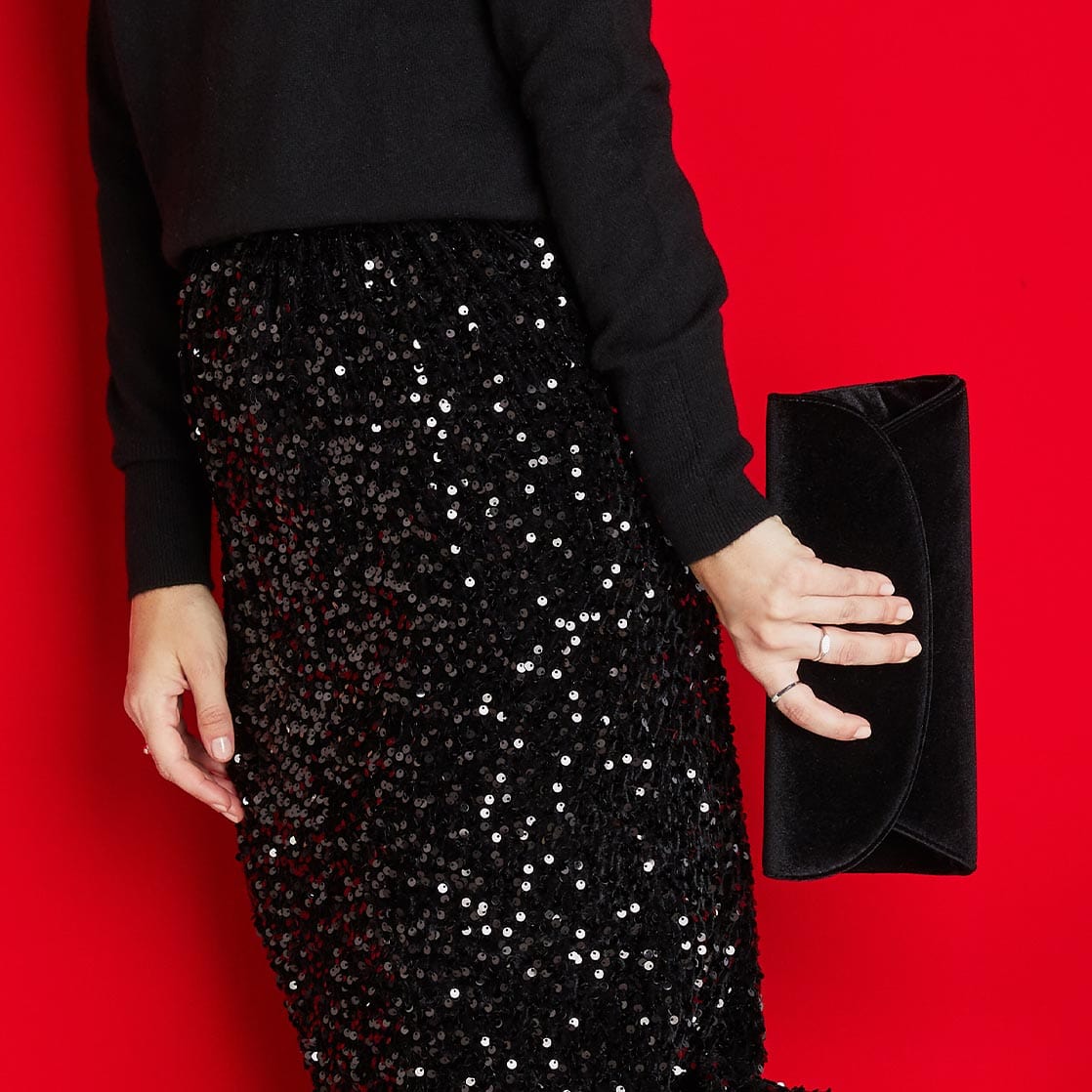 Bags Jenna: Black Velvet Sole Bliss USA