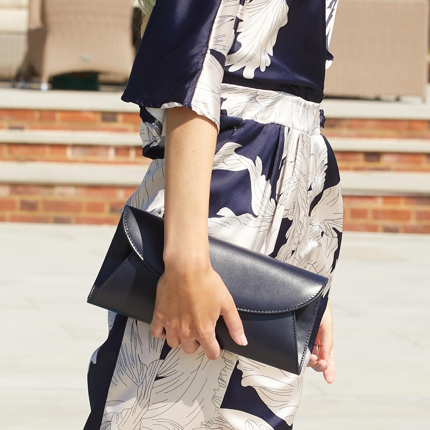 Bags Jenna: Navy Leather Sole Bliss USA