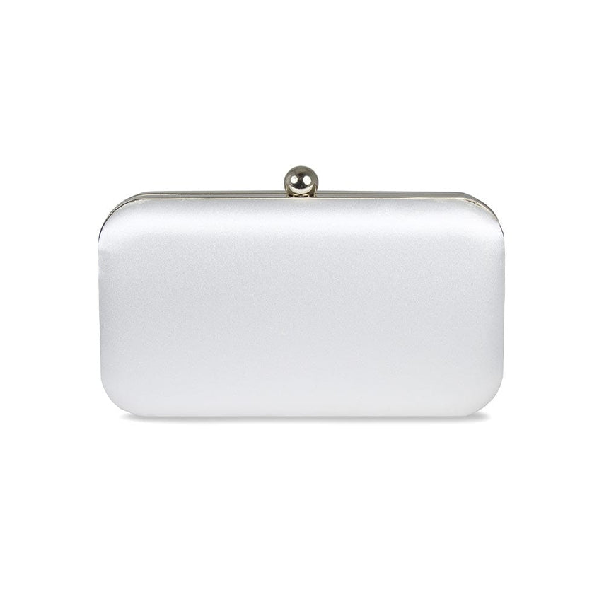 Jewel: White Satin & Gold Bags Sole Bliss