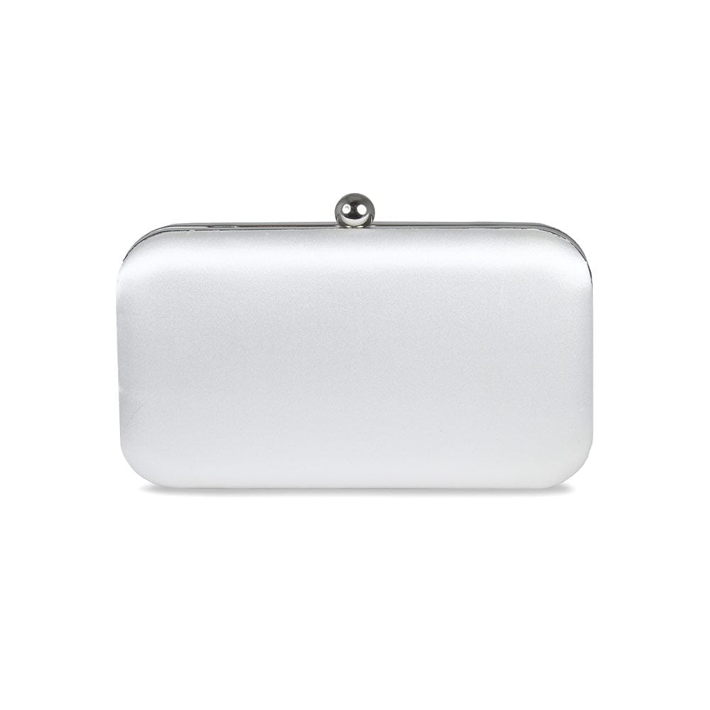 Bags Jewel: White Satin & Silver Sole Bliss USA