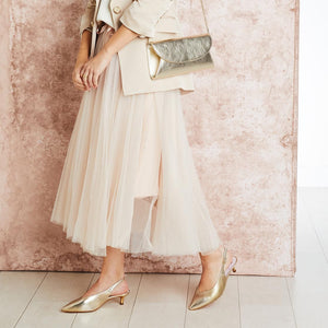 Shoes Kara: Gold Leather Sole Bliss USA