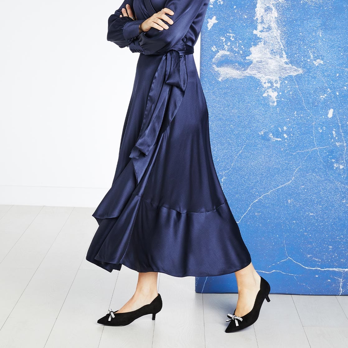 Shoes Kylie: Black Suede & Diamante Sole Bliss USA