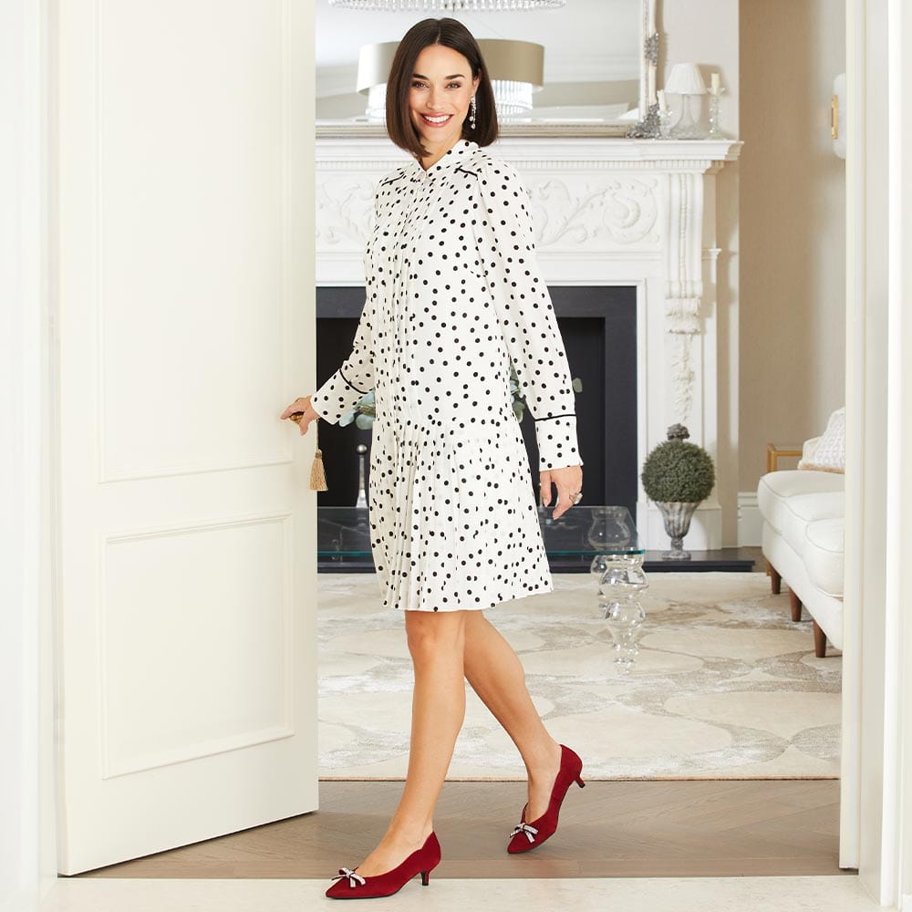 Shoes Kylie: Cherry Red Suede & Diamante Sole Bliss USA