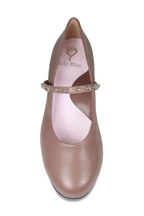Shoes Layton: Taupe Leather Sole Bliss USA