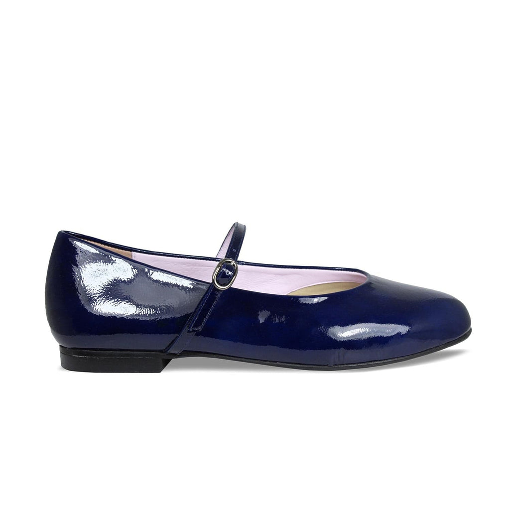 London: Navy Patent – Plantar Fasciitis Ballet Flats