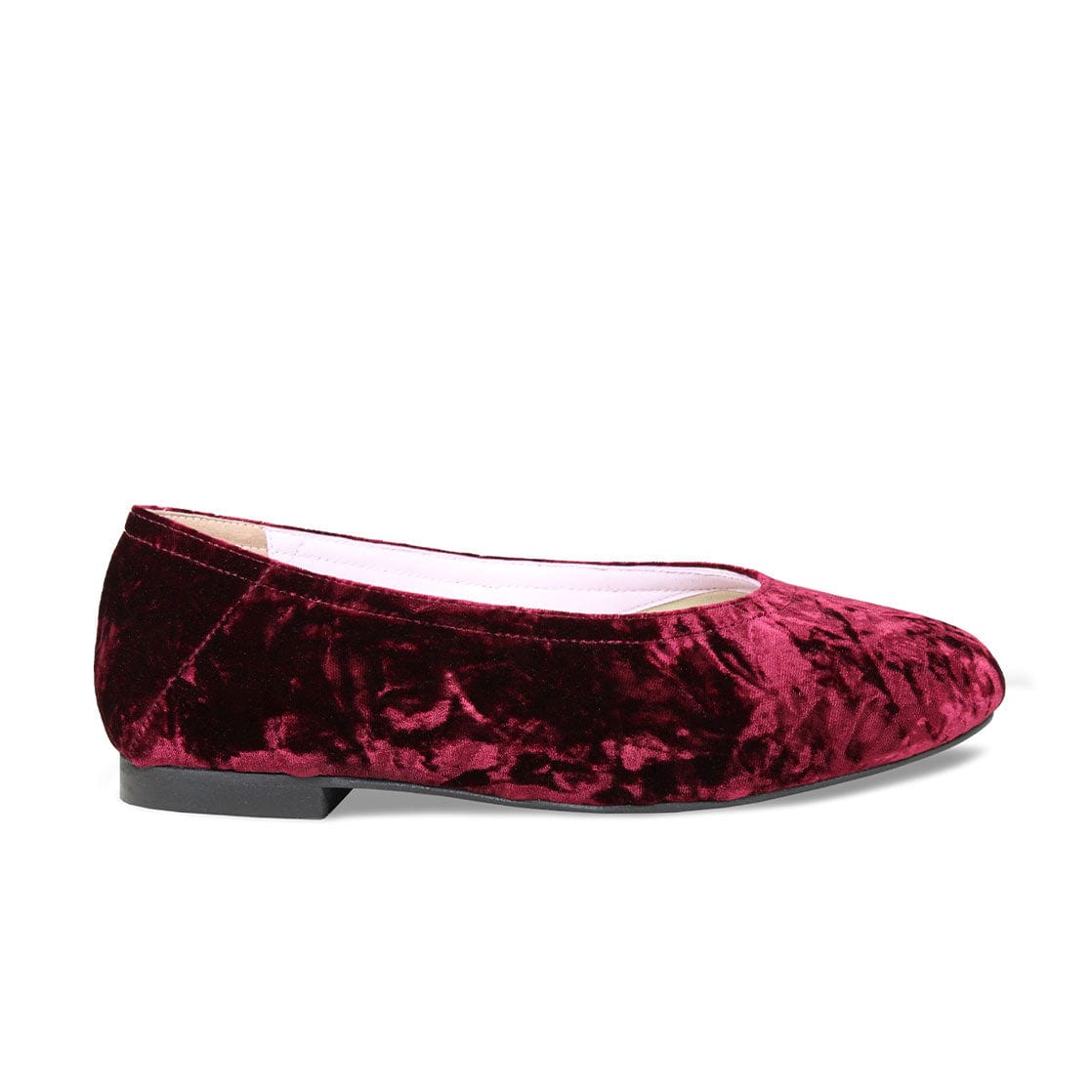 Shoes Luna: Luxe Berry Velvet Sole Bliss USA