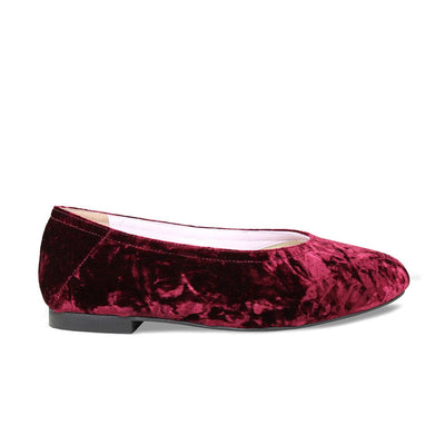 Shoes Luna: Luxe Berry Velvet Sole Bliss USA